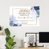 Poster Mariage musulman moderne et élégant (Bureau à domicile)