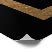 Poster Mariage mystique Black Gold Sun Moon Stars (Coin)