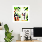 Poster Mariage noir (Bureau à domicile)