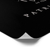 Poster Mariage noir Fleur sauvage Blush classique Bienven (Coin)