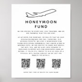 Poster Mariage numérique 3 QR Code Honeymoon Fund (Devant)