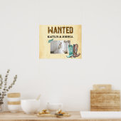 Poster Mariage occidental rustique 🤠 photo RECHERCHÉE (Cuisine)