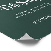 Poster Mariage Oh Snap Rustique Éclairage à cordes Vert (Coin)