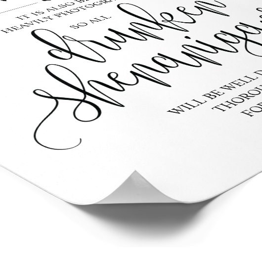 Poster Mariage Open Bar, signe shenanigans ivres (Coin)