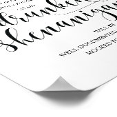 Poster Mariage Open Bar, signe shenanigans ivres (Coin)