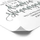 Poster Mariage Open Bar, signe shenanigans ivres (Coin)