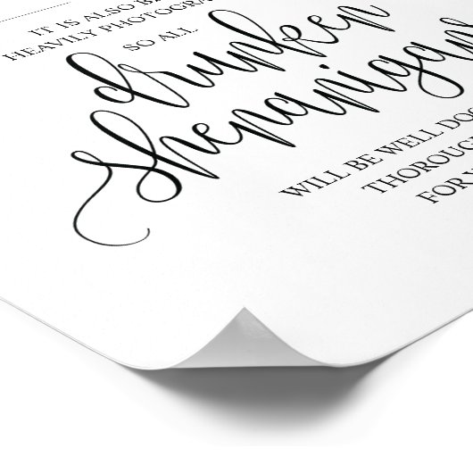 Poster Mariage Open Bar, signe shenanigans ivres (Coin)