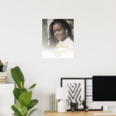 Poster Mariage Or Loved Mémoire Réservé Siège Loved One (Bureau à domicile)