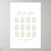 Poster Mariage Or Soyez Notre Guest Sein Signal (Devant)