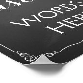 Poster Mariage ou signature de parti faites votre propre  (Coin)