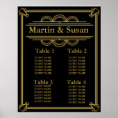 Poster MARIAGE OU TABLE DE PARTI PLANNER Collection Siège (Devant)
