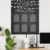 Poster MARIAGE OU TABLE DE PARTI PLANNER Collection Siège (Bureau à domicile)