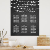 Poster MARIAGE OU TABLE DE PARTI PLANNER Collection Siège (Cuisine)