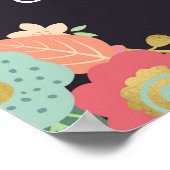 Poster Mariage Panneau de bienvenue / Rustique mariage fl (Coin)