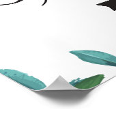 Poster Mariage Parking Flèche droite Signal de direction (Coin)