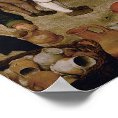 Poster Mariage paysan par Pieter Bruegel l'Ancien (Coin)
