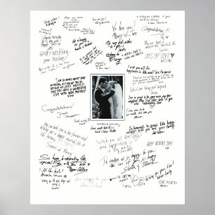 Poster Mariage Personnalisé Pour Les Souhaits D'In