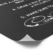 Poster Mariage Photo Booth Guest Book signe (Coin)