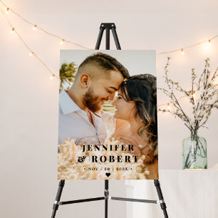 Poster Mariage photo minimaliste moderne