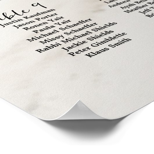 Poster Mariage photo, moderne (Coin)