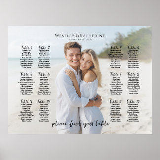 Poster Mariage photo, moderne