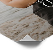 Poster Mariage photo moderne bienvenue (Coin)