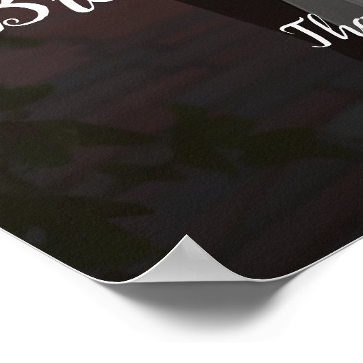 Poster Mariage photo moderne élégant signe de bienvenue (Coin)