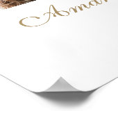 Poster Mariage photo moderne simple et élégant Accueil (Coin)