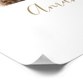 Poster Mariage photo moderne simple et élégant Accueil (Coin)