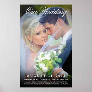 Poster mariage Photo Movie - Créez votre propre