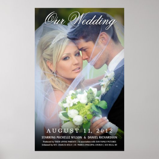 Poster mariage Photo Movie - Créez votre propre (Devant)
