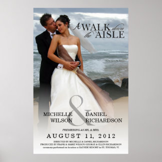 Poster mariage Photo Movie - Créez votre propre