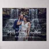 Poster Mariage photo panneau d'accueil imprimé ou télécha (Devant)