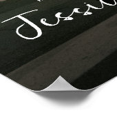 Poster Mariage photo signe d'accueil entièrement personna (Coin)