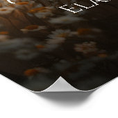 Poster Mariage photo signe de bienvenue élégant calligrap (Coin)