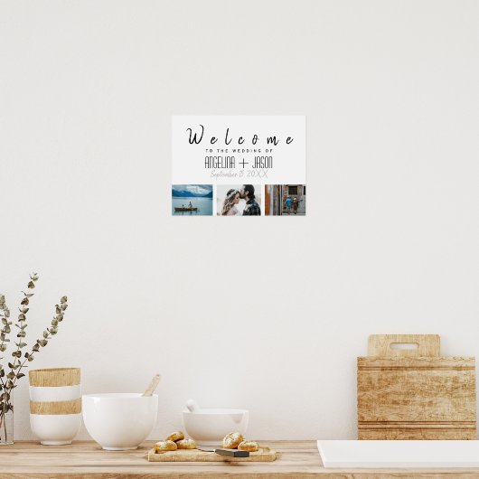 Poster Mariage photo simple (Cuisine)