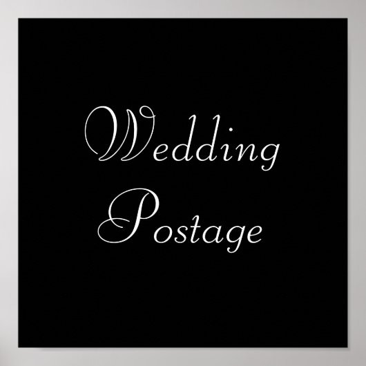 Poster Mariage Postage (Devant)
