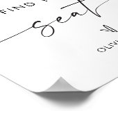 Poster Mariage Prendre Un Verre Trouver Votre Siège Signa (Coin)