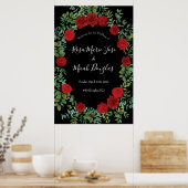 Poster Mariage Red Rose (Cuisine)