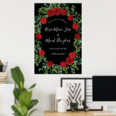 Poster Mariage Red Rose (Bureau à domicile)