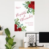 Poster Mariage Red Rose (Bureau à domicile)