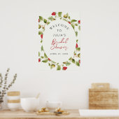 Poster Mariage Red Sweet Wild Strawberry Flower (Cuisine)