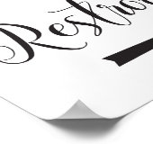 Poster Mariage Réservoirs Signer Directions Droite Flèche (Coin)