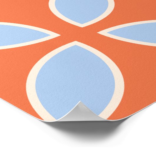 Poster Mariage rétro du milieu du siècle (Coin)