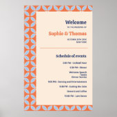 Poster Mariage rétro du milieu du siècle (Devant)