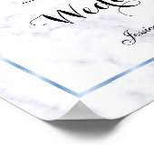 Poster Mariage Romantique Boule de Marbre (Coin)