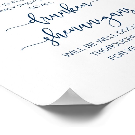 Poster Mariage romantique Open Bar, shenanigans ivres (Coin)