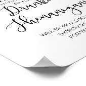 Poster Mariage romantique Open Bar, shenanigans ivres (Coin)