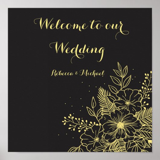 Poster Mariage Rose d'or Ordre des événements P (Devant)