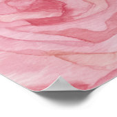 Poster Mariage rose Floral (Coin)